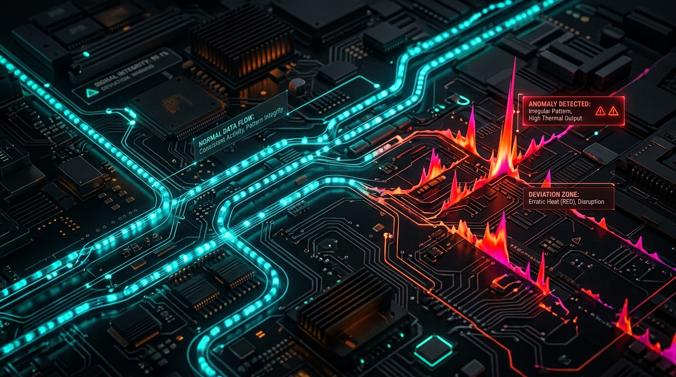 AI Anomaly Detection Concept Diagram
